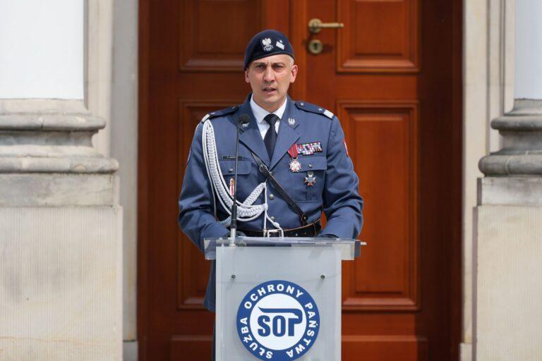 gen. Radosław Jaworski na mównicy