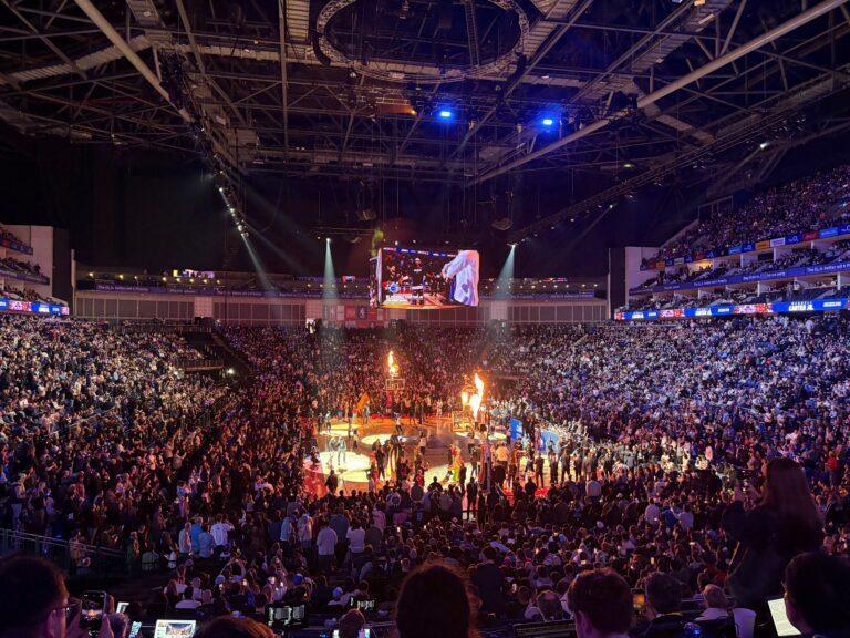 Mecz podczas NBA Europe Games