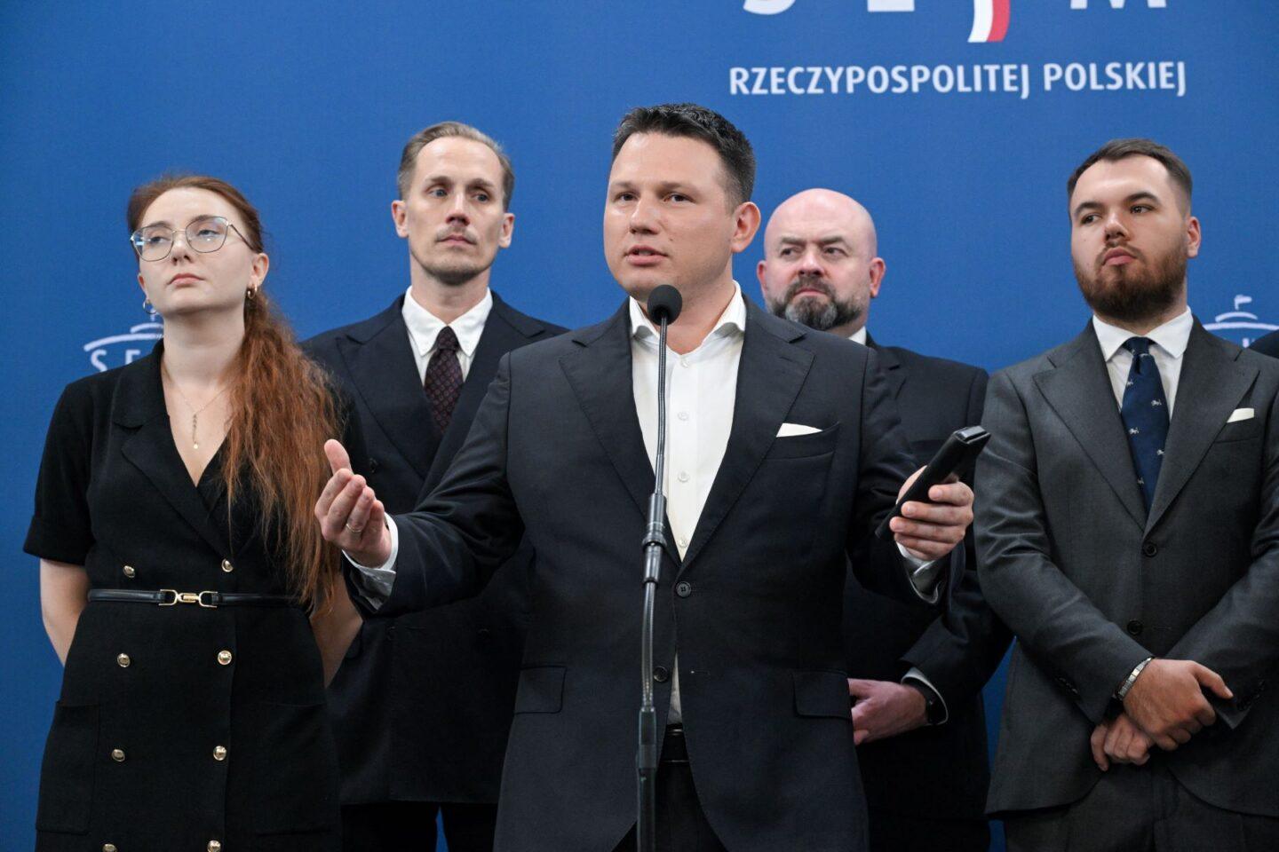 Sławomir Mentzen z politykami Konfederacji