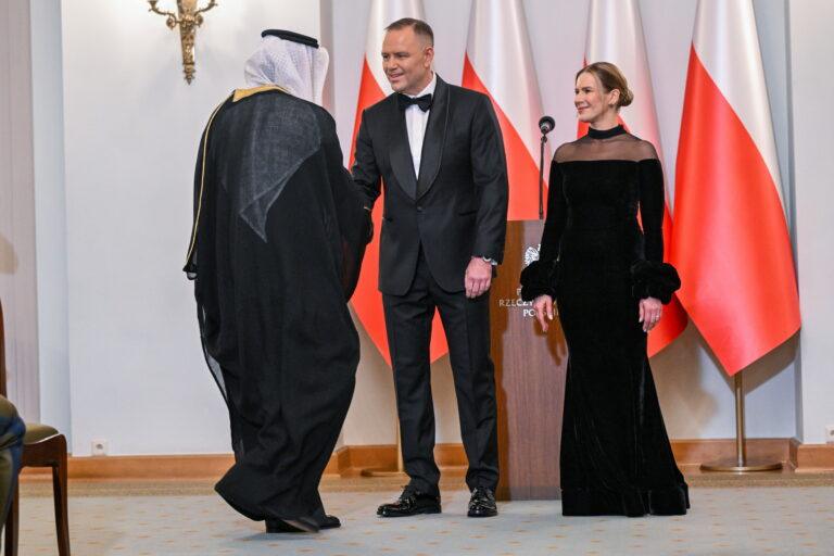 Prezydent Karol Nawrocki, Marta Nawrocka przyjmują ambasadorów