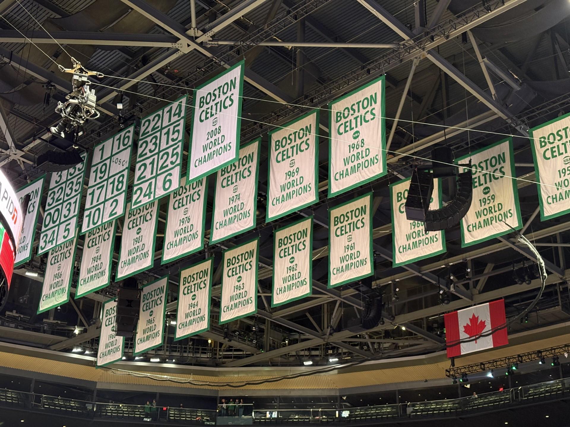 Banery mistrzowskie Boston Celtics