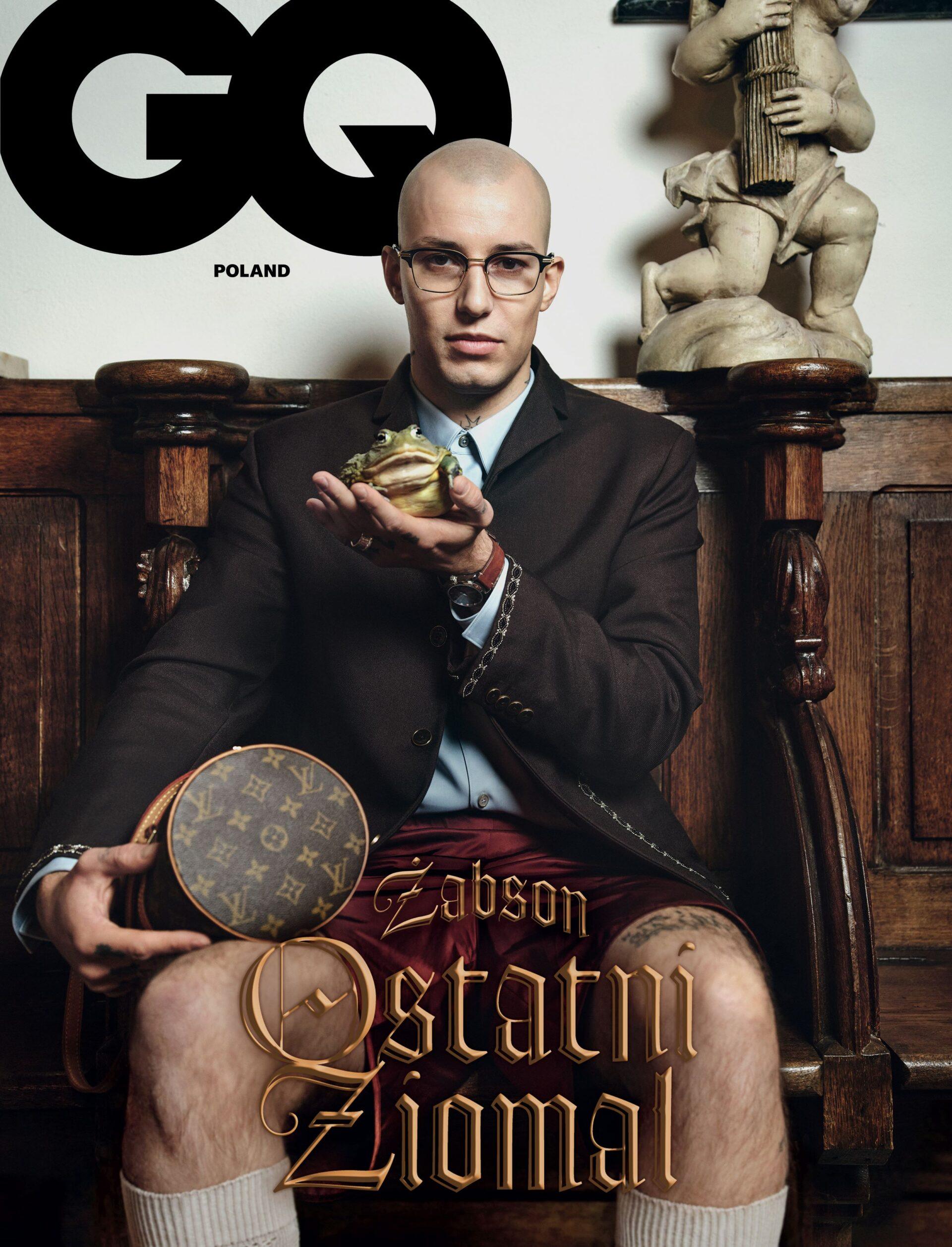 Raper Żabson na okładce drugiego numeru magazynu GQ Poland