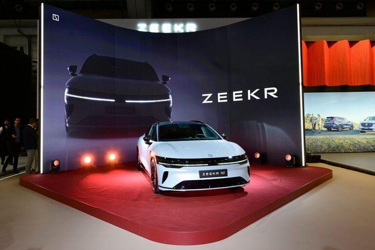 Auto Zeekr na targach motoryzacyjnych w Brukseli