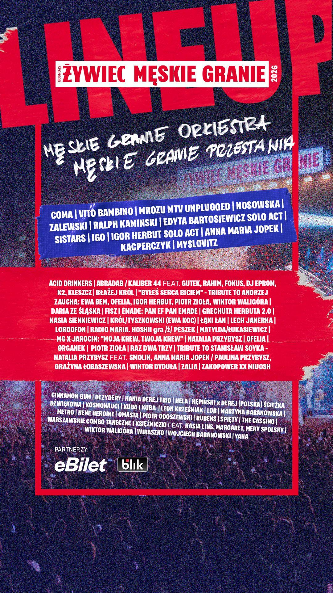 Męskie Granie line up