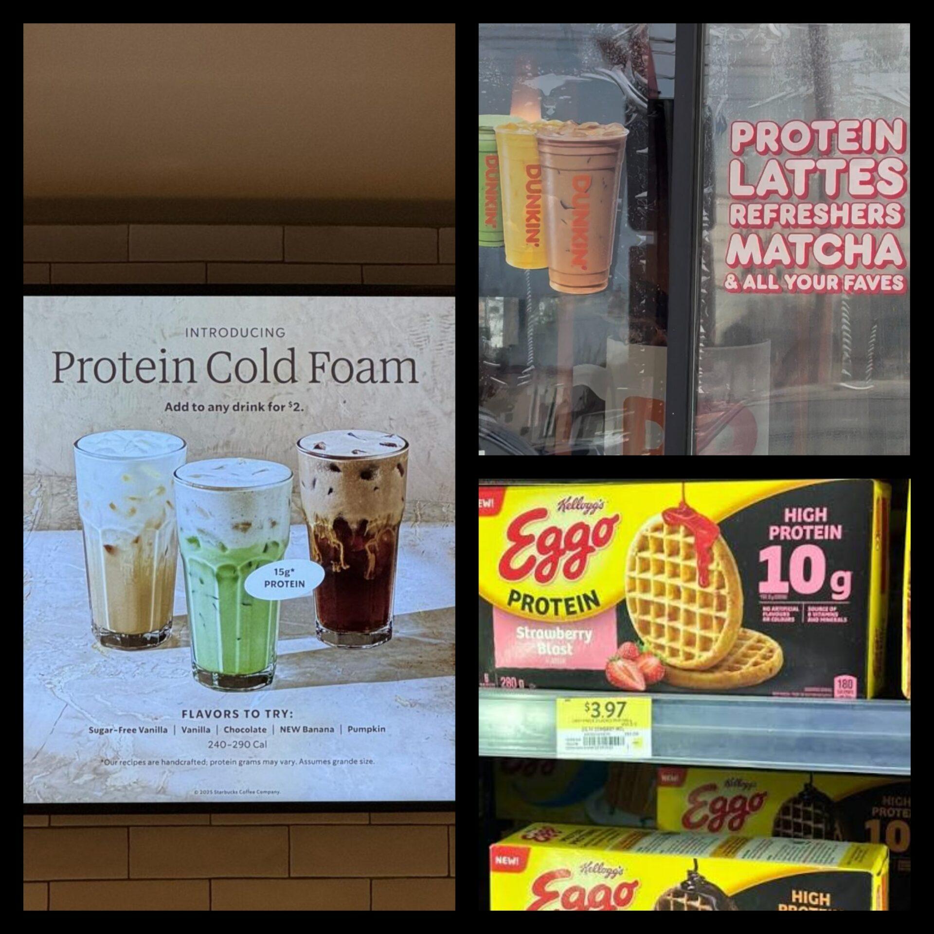 Słodkie przekąski z proteinami.