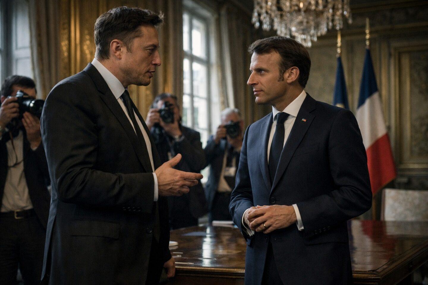 Prezydent Macron widział w Musku uosobienie nowoczesnego kapitalizmu: wizjonera, który mógłby ulokować we Francji fabrykę Tesli, centrum produkcji  baterii albo inwestycje w kosmos i AI.