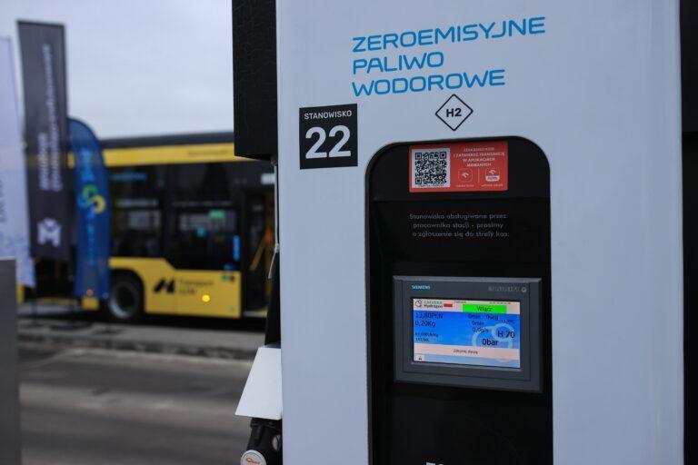 stanowisko tankowania wodoru dla autobusów w Katowicach