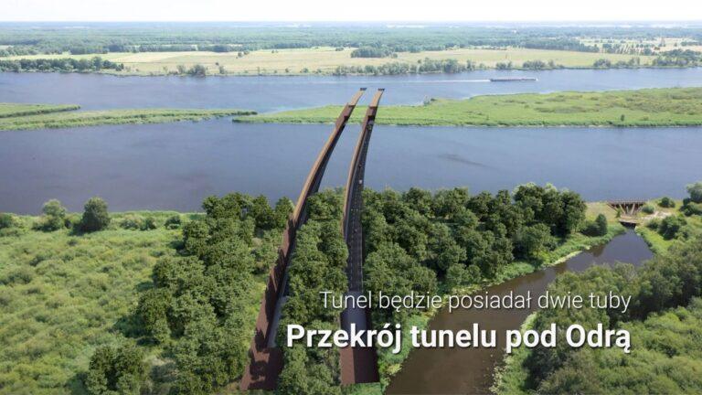 Wizualizacja tunelu pod Odrą