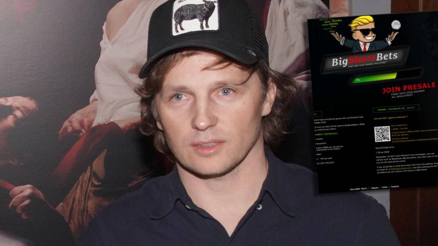 Reklama tokena BSB na tle zdjęcia Rafała Zaorskiego