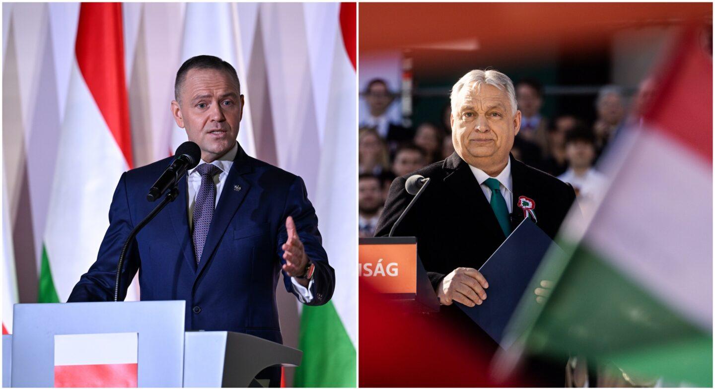 Prezydent Polski Karol Nawrocki i premier Węgier Viktor Orban