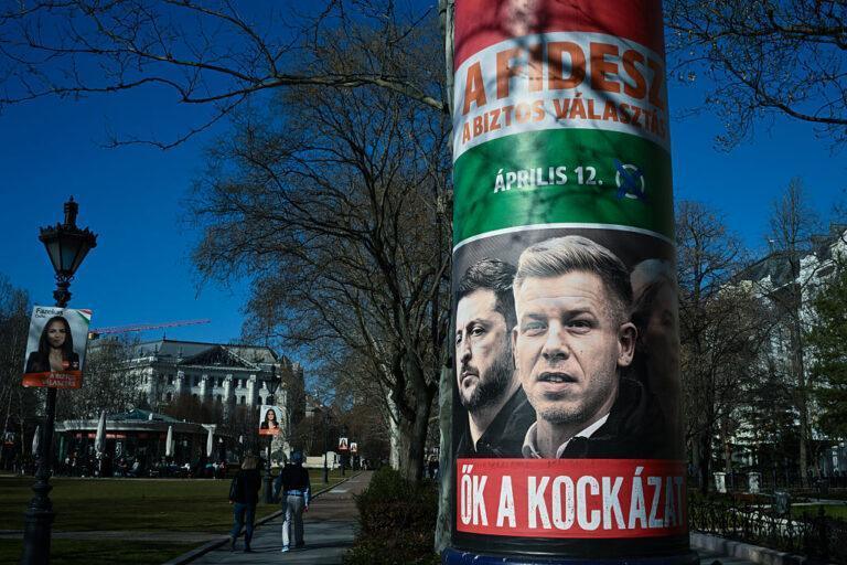 Plakaty wyborcze na Węgrzech