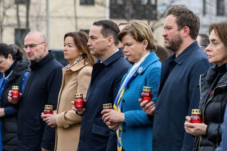 Radosław Sikorski w Buczy