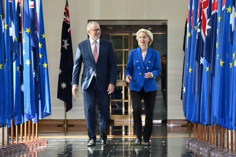 Ursula von der Leyen i Anthony Albanese