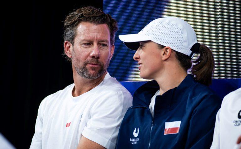 Wim Fissette i Iga Świątek