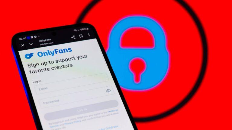 Aplikacja OnlyFans na telefonie