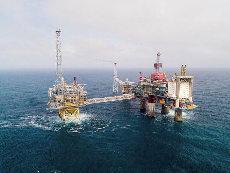 Platforma na Morzu Północnym