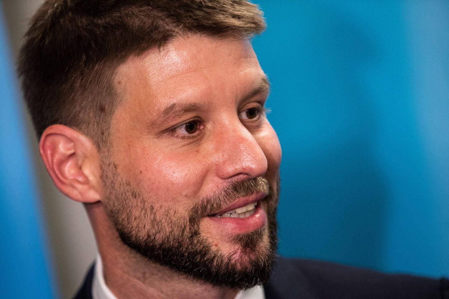 Michal Šimečka to lider słowackiej opozycji i przewodniczący partii Progresywna Słowacja