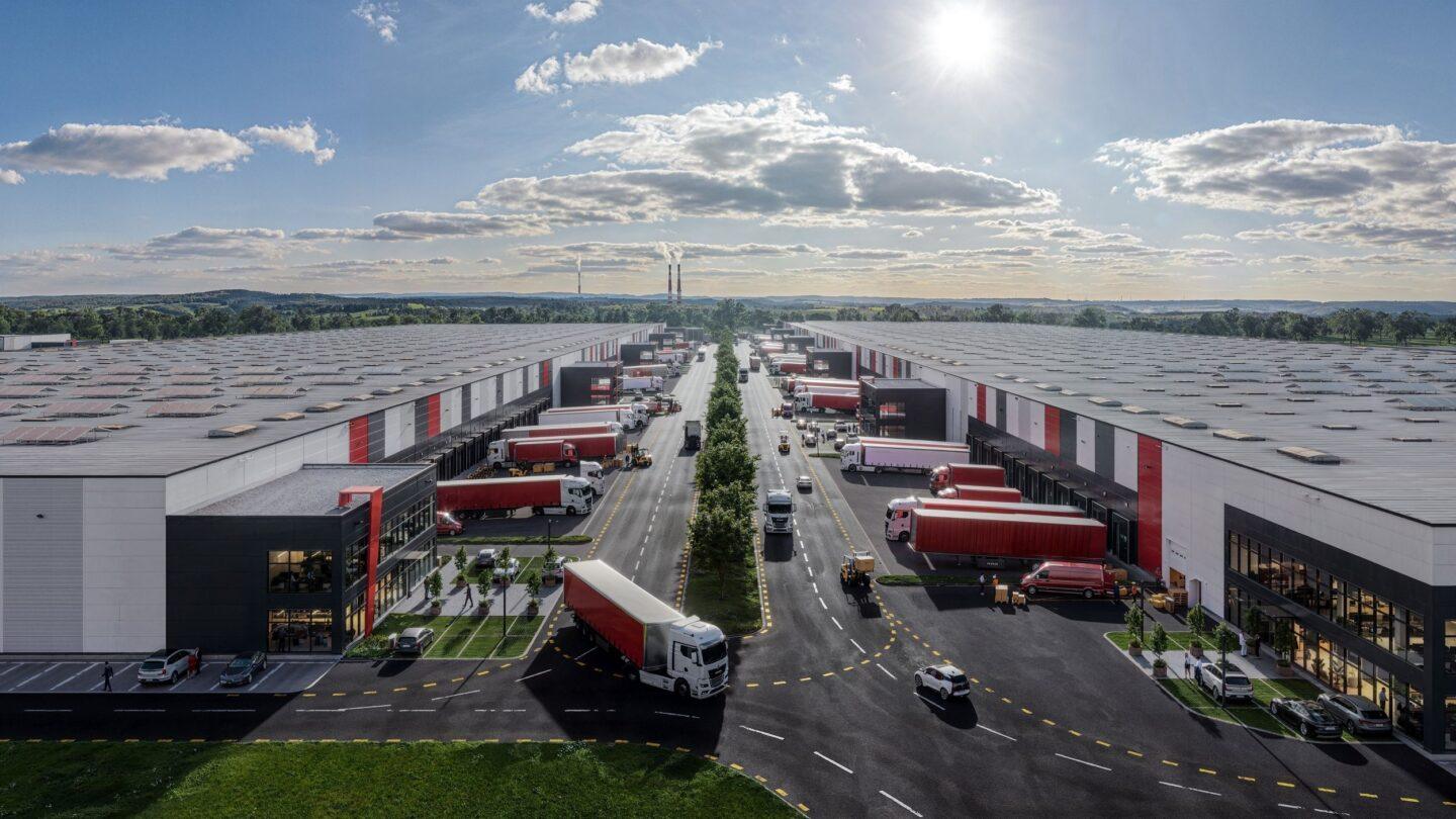 Wizualizacja, jak będzie wyglądał projekt 7R Hub Nowa Huta w Krakowie
