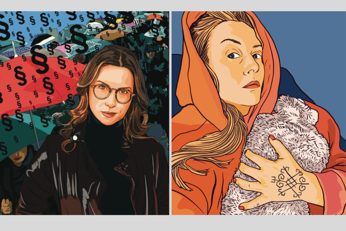  Anna Kowalczyk i Marta Frej. Portrety autorstwa Marty Frej  dzięki uprzejmości Wydawnictwa Muza