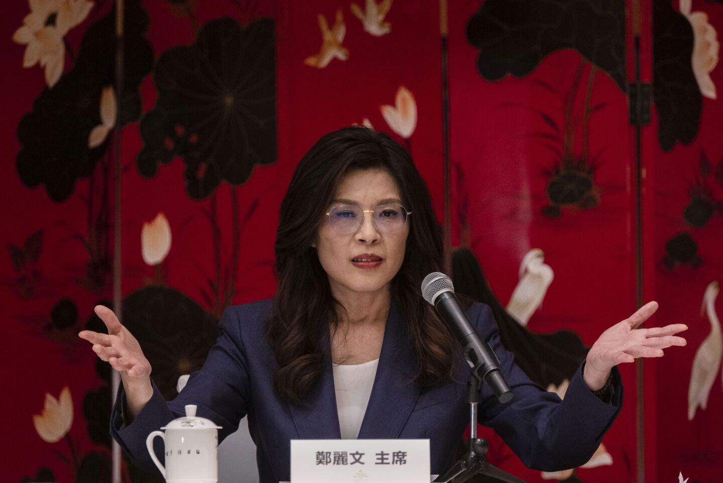 Liderka tajwańskiej partii opozycyjnej, Cheng Li-wun