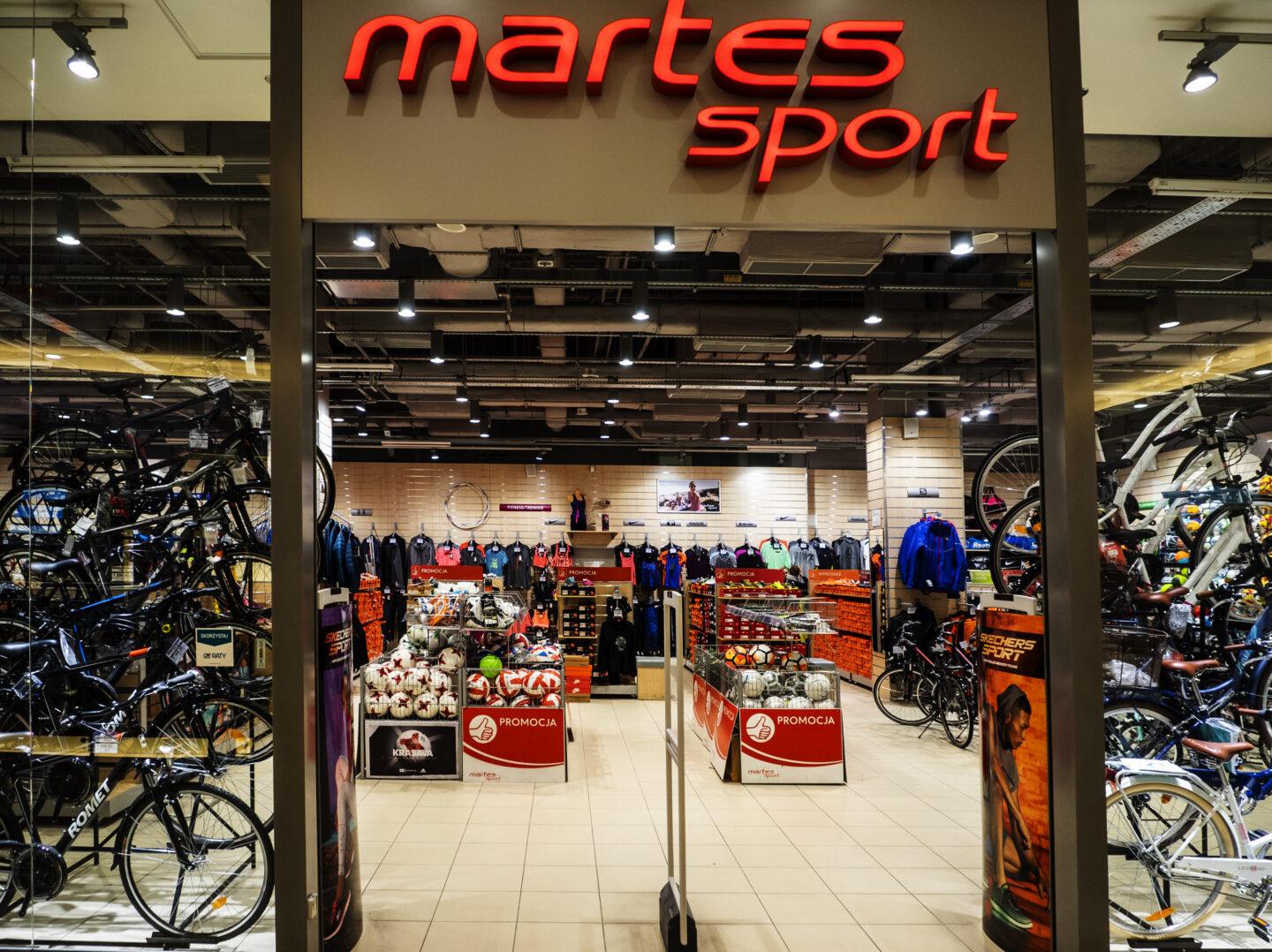 Sklep Martes Sport w galerii handlowej Bonarka City Center w Krakowie.