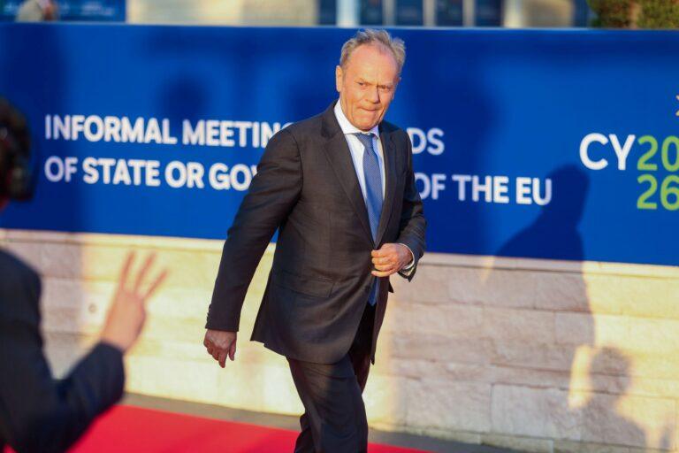 Premier Donald Tusk na szczycie na Cyprze