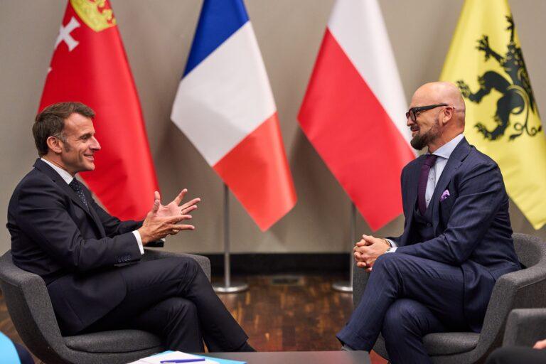 Emmanuel Macron i Rafał Brzoska rozmawiali m.in. o zaangażowaniu inwestycyjnym polskiej firmy we Francji