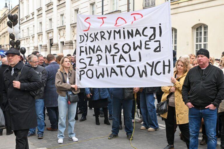 Protest szpitali powiatowych