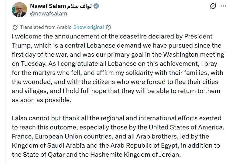 Zrzut z ekranu z serwisu X