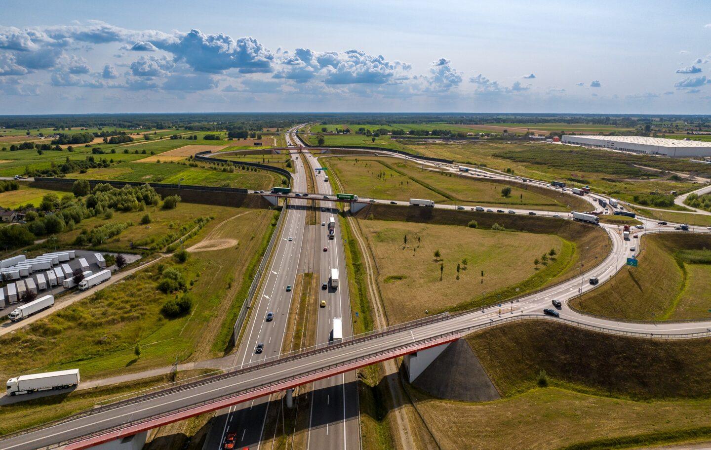 A2 granica woj. - Grodzisk Mazowiecki, węzeł Wiskitki