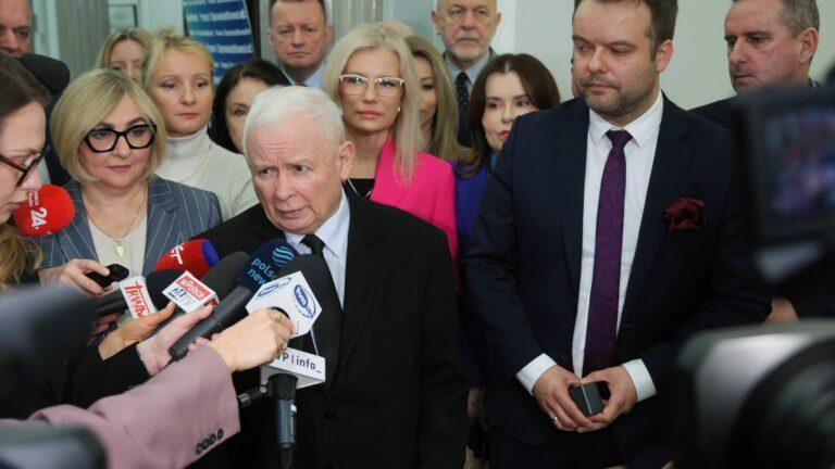 Jaroslaw Kaczyński w sejmie