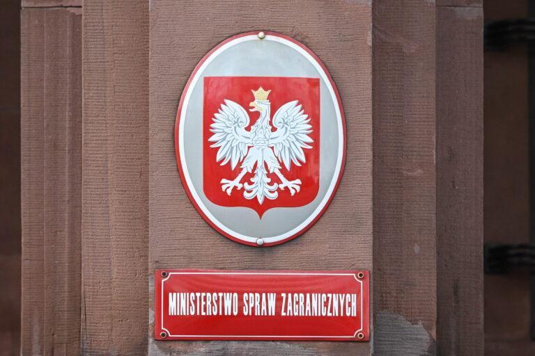 tabliczka ministerstwo spraw zagranicznych