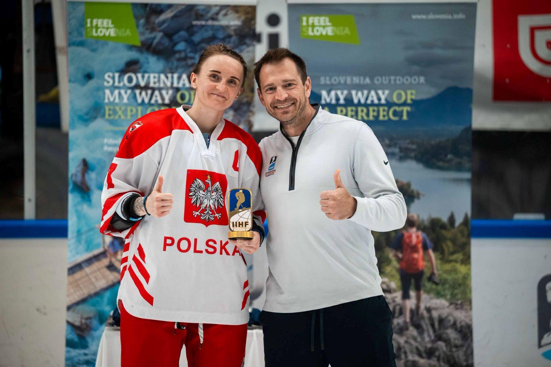 Karolina Późniewska, kapitan reprezentacji Polski w hokeju na lodzie