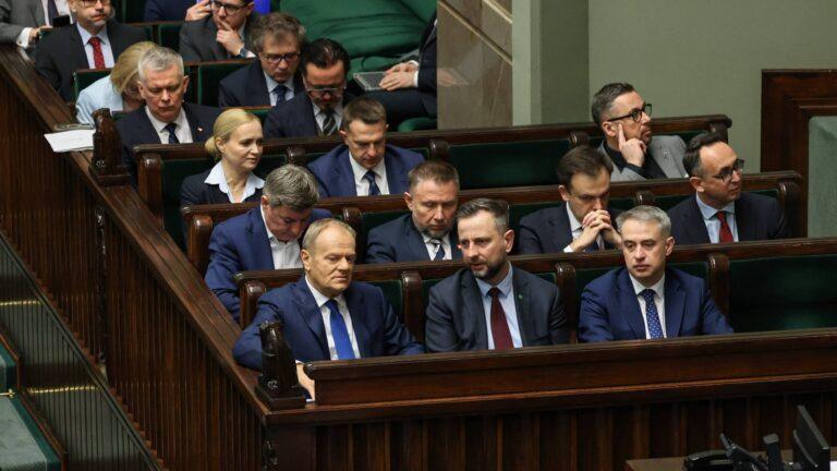 Ławy rządowe w sejmie