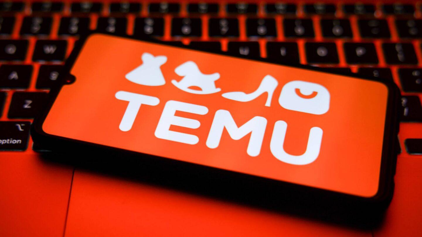 Logo Temu na telefonie