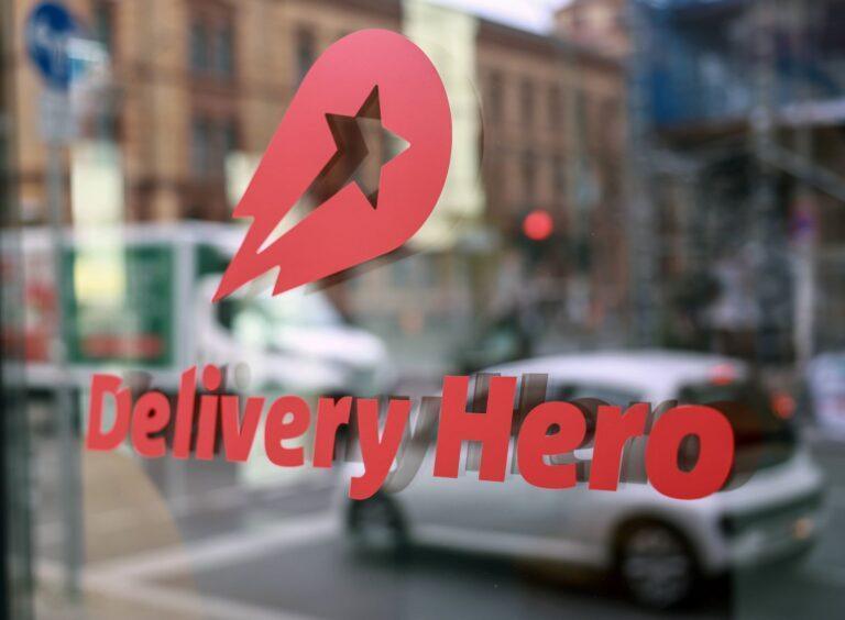 Zdjęcie przedstawia logo Delivery Hero