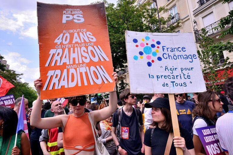 Manifestacje przeciw bezrobociu z okazji 1 maja we Francji
