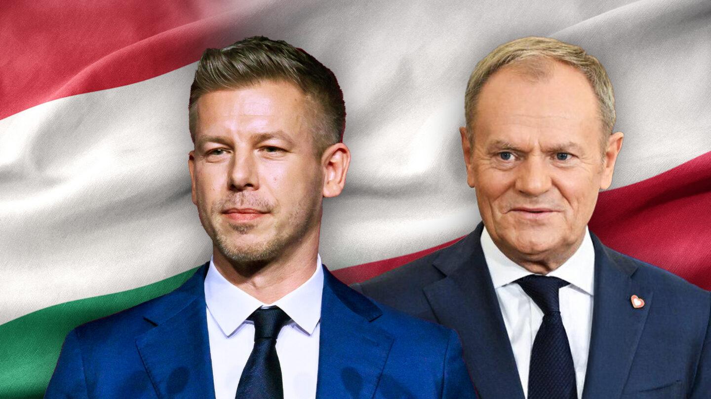 Premier Węgier Péter Magyar, premier Polski Donald Tusk