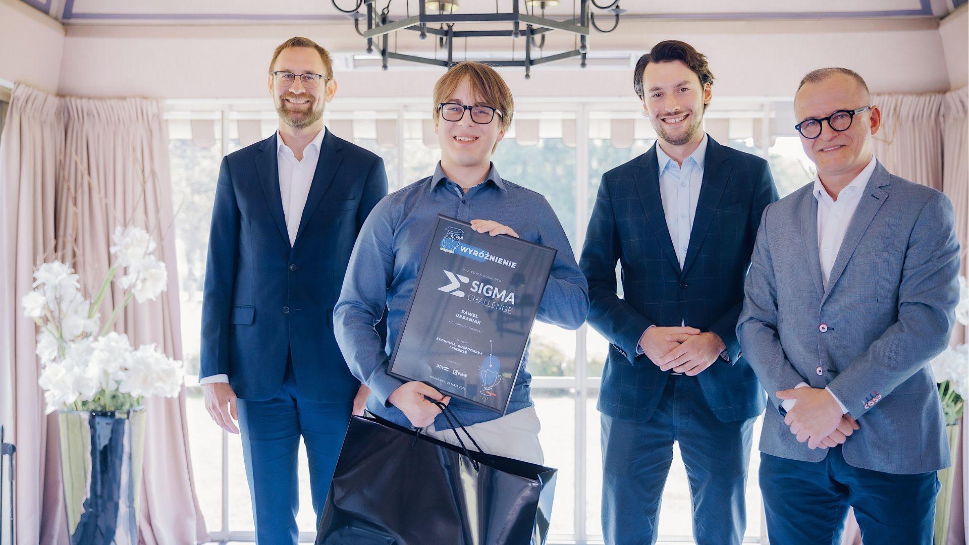 Od lewej: Marcin Luziński, Paweł Urbaniak, Michał Kulbacki, Piotr Bielski