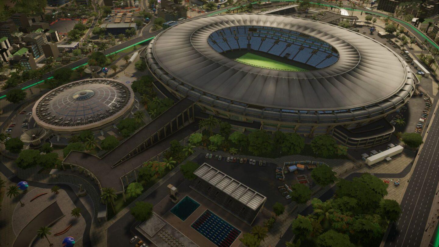 Stadion Maracana przedstawiony w grze „Copa City”