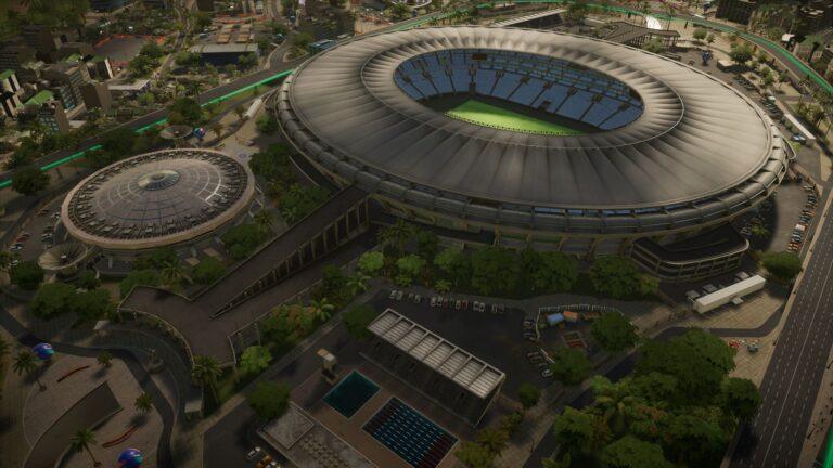 Stadion Maracana przedstawiony w grze „Copa City”