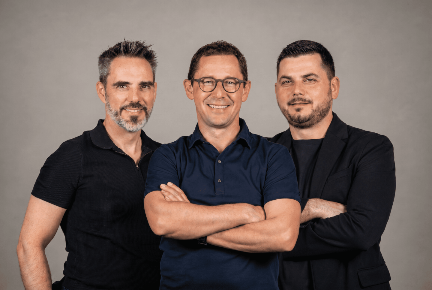 Startup Paypercut. Od lewej Gareth Walsh, Stoil Vasilev, Emil Savov