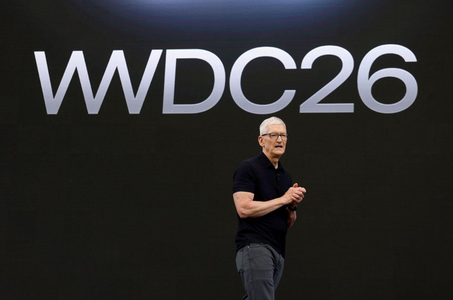 Tim Cook na konferencji WWDC26