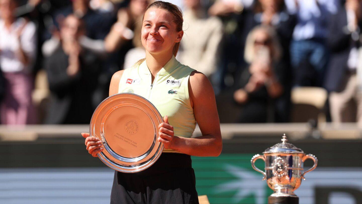 Maja Chwalińska po zdobyciu 2. miejsca we French Open 2026