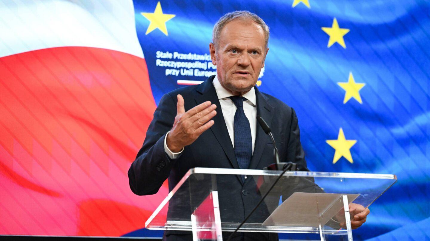 Premier RP Donald Tusk w Brukseli