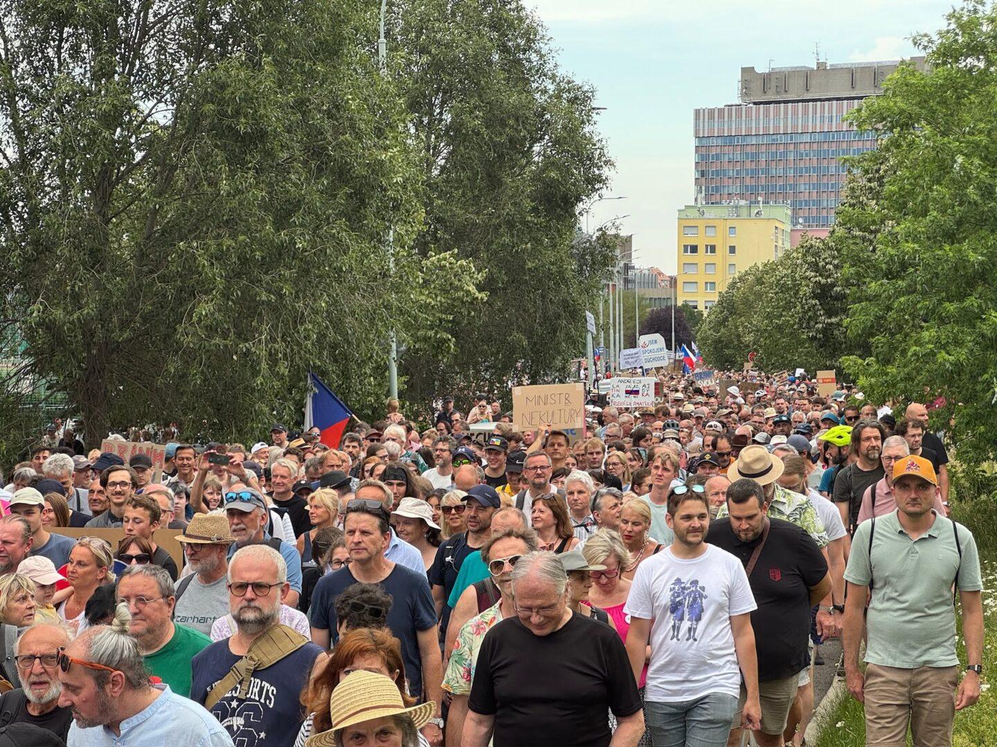 protest Czechy