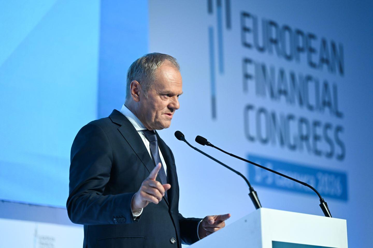 Donald Tusk na Europejskim Kongresie Finansowym