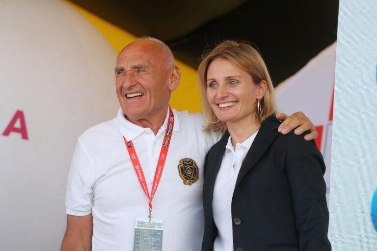 Czesław Lang i Agata Lang, organizatorzy wyścigu Tour de Pologne