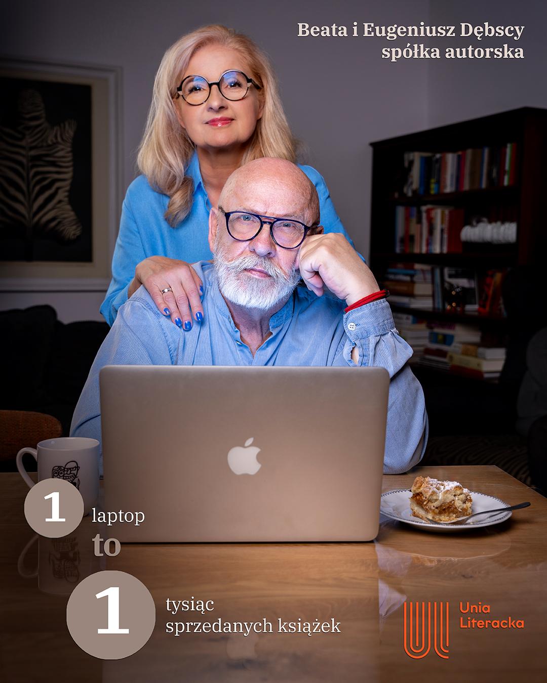 Beata i Eugeniusz Debscy, autorzy książek. Kampania Unii Literackiej "10 procent"