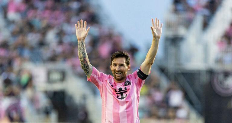Lionel Messi podczas meczu MLS przed Meczem Gwiazd w Charlotte
